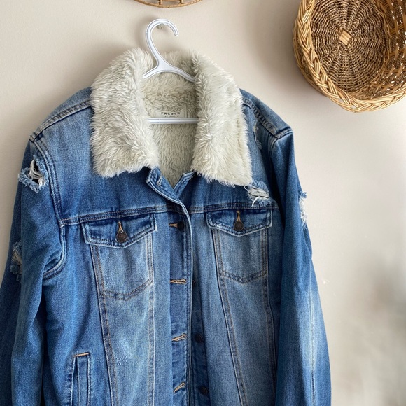 Y2K Pacsun Sherpa-lined Jean Jacket - Picture 2 of 5